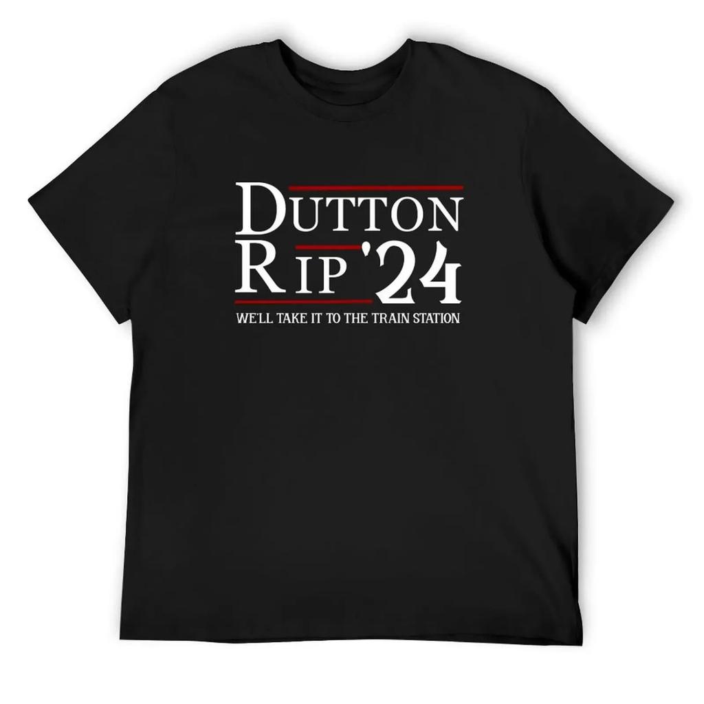 Dutton Rip 2024 Мы отвезем это на вокзал Футболка возвышенная хиппи одежда смешные костюмы рубашки мужские с принтом