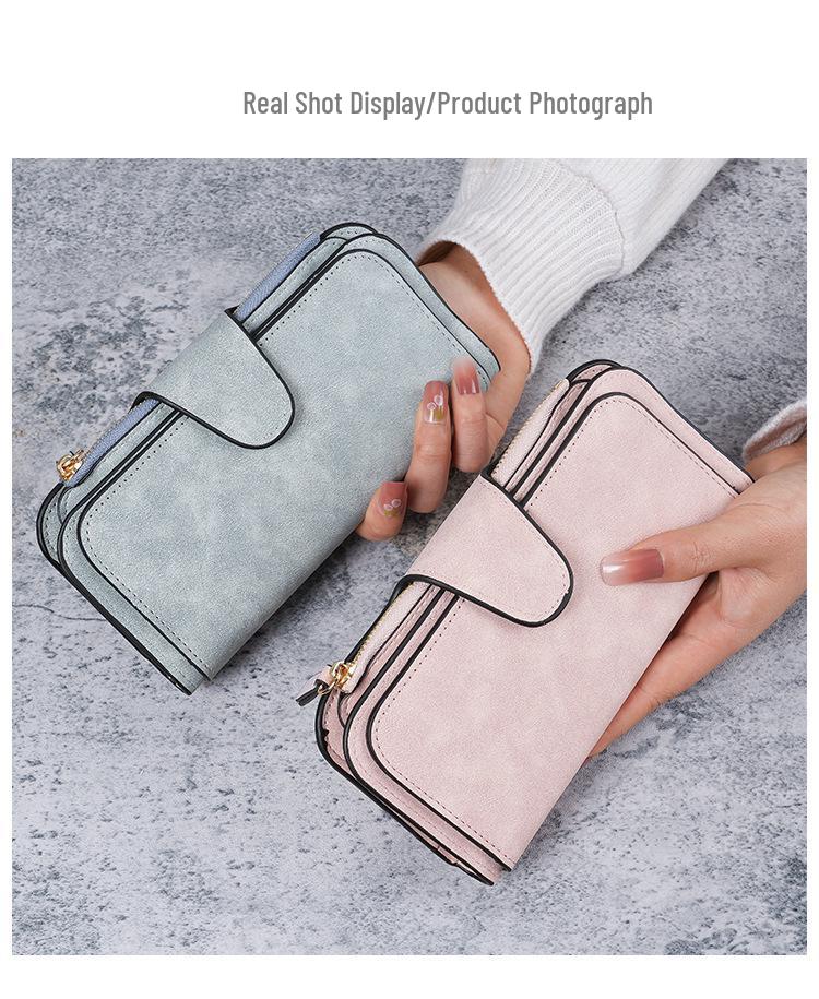 Женский кошелек с многоцветной застежкой-кнопкой: Кошелек для монет и сумка для телефона с отделениями для карт