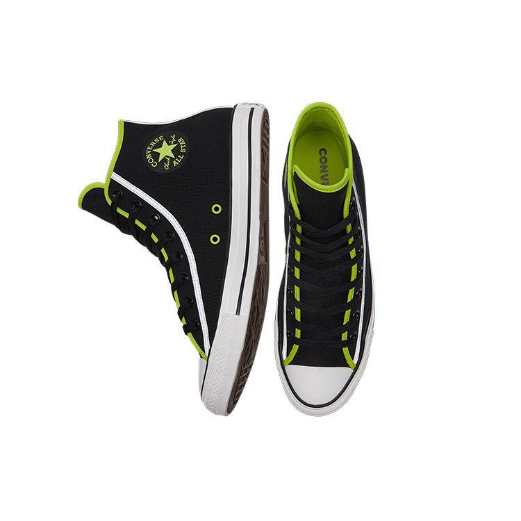 Converse Chuck Taylor All Star Deconstructed Модные Повседневные Универсальные Высокие Канвасовые Кроссовки Унисекс Кроссовки Черный Зеленый 172000C
