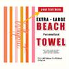 Customized Beach Towel Striped Pattern Personalized Absorbent Bath Towel Quick-drying Swimming Towel For Beach Swimming Outdoor