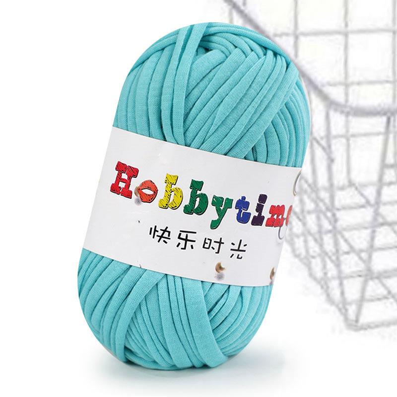 Crochet Knitting Tape Thick Cloth Fabric Strip Yarn 100%Polyester Craft For Hand Knitting Crochet Cushion Blanket Low Elasticity