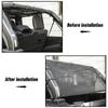 Car Trunk Sunshade Mesh Sunscreen Cover for Jeep Wrangler TJ/JK/JL 4-Door Version, BJ40L/BJ40 Plus Exterior Accessories, UV Protection