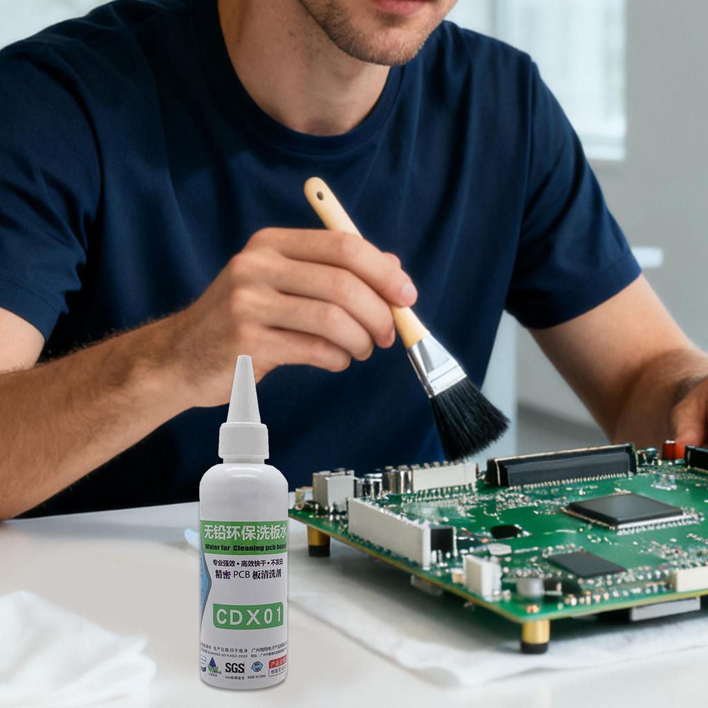 100 мл Очищающая жидкость для материнских плат PCB Многофункциональное Эффективное средство для очистки электроники Контактный очиститель Быстросохнущее