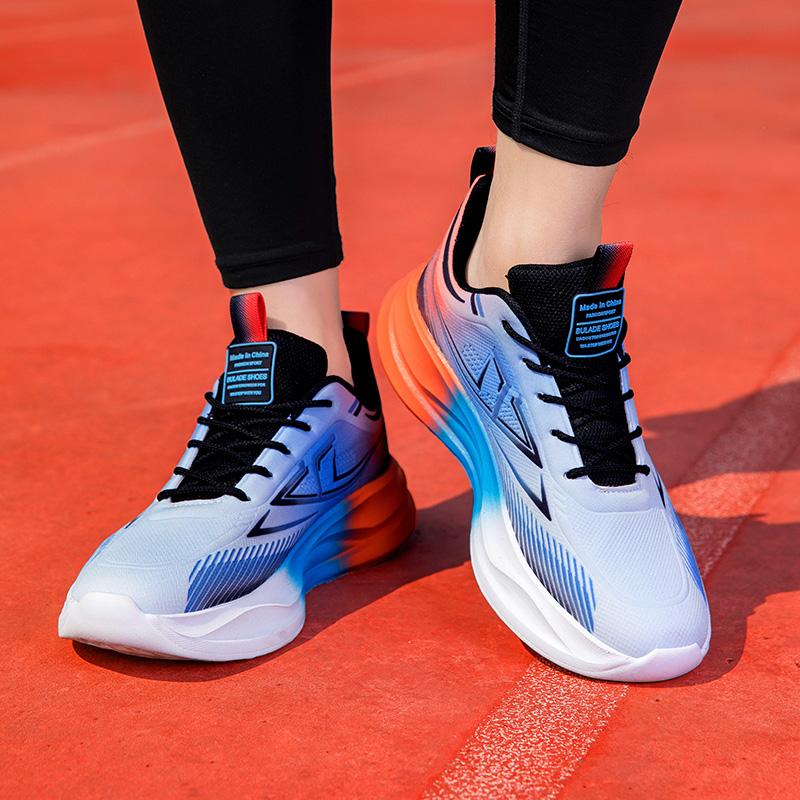 Мужские контрастные цветные спортивные баскетбольные кроссовки для бега в уличном стиле, кроссовки для студентов, большие размеры для бега
