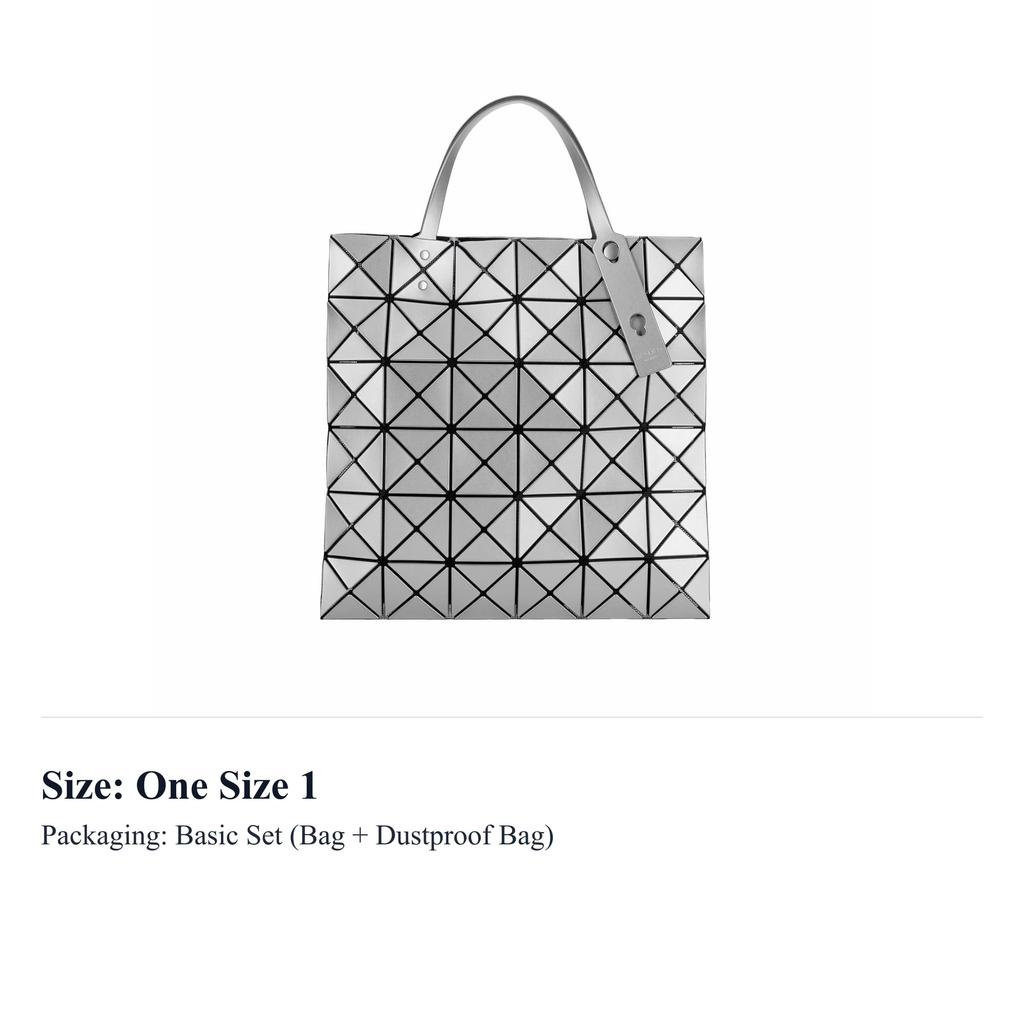 ISSEY MIYAKE Polyvinyl Chloride Resin Tote Bag, Shopping Bag, Handbag Women's Light Gray & Silver BB51-AG603-98
