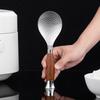 Japanese-style Non-stick Rice Spoon Thickened Wooden Handle Rice Scoop Standing Design Household Restaurant Kitchen Gadgets
