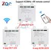 Умный 4-канальный 3-позиционный релейный модуль WiFi DC7-32V / AC90-260V, Bluetooth-реле, переключатель, импульсный/самоблокирующийся/блокирующий, ВЧ-пульт 433 МГц