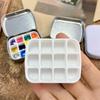 12/24 Grids Empty Watercolor Tin Box Portable Watercolor Paint Palette Paint Box  Art Supplies