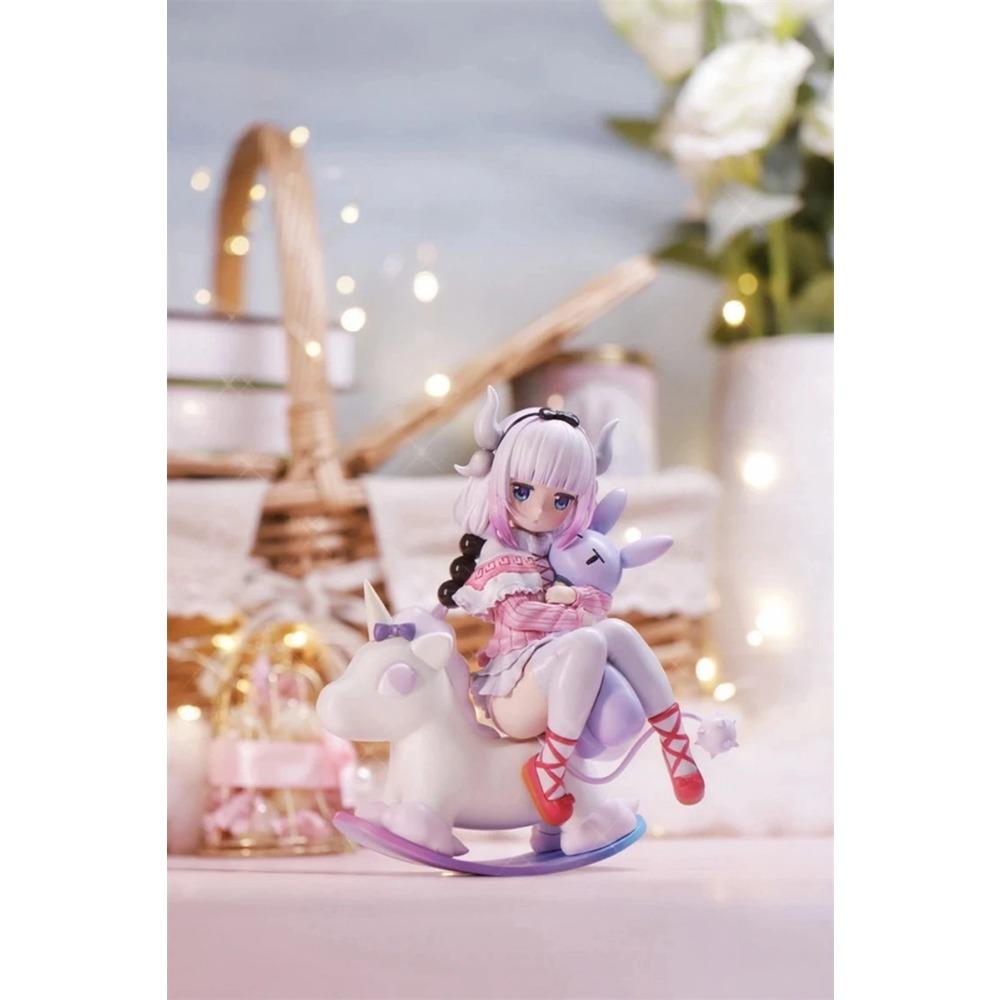 14CM Cute Kobayashi Kanna Kamui Anime Miss Kobayashi's Dragon Maid Trojan Horse Action Figure PVC KannaKamui Model Toy Gift
