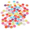 100 Pcs Buttons Colorful Flat Back Waterproof Oil Resistance Easy Operation Sewing Resin Buttons