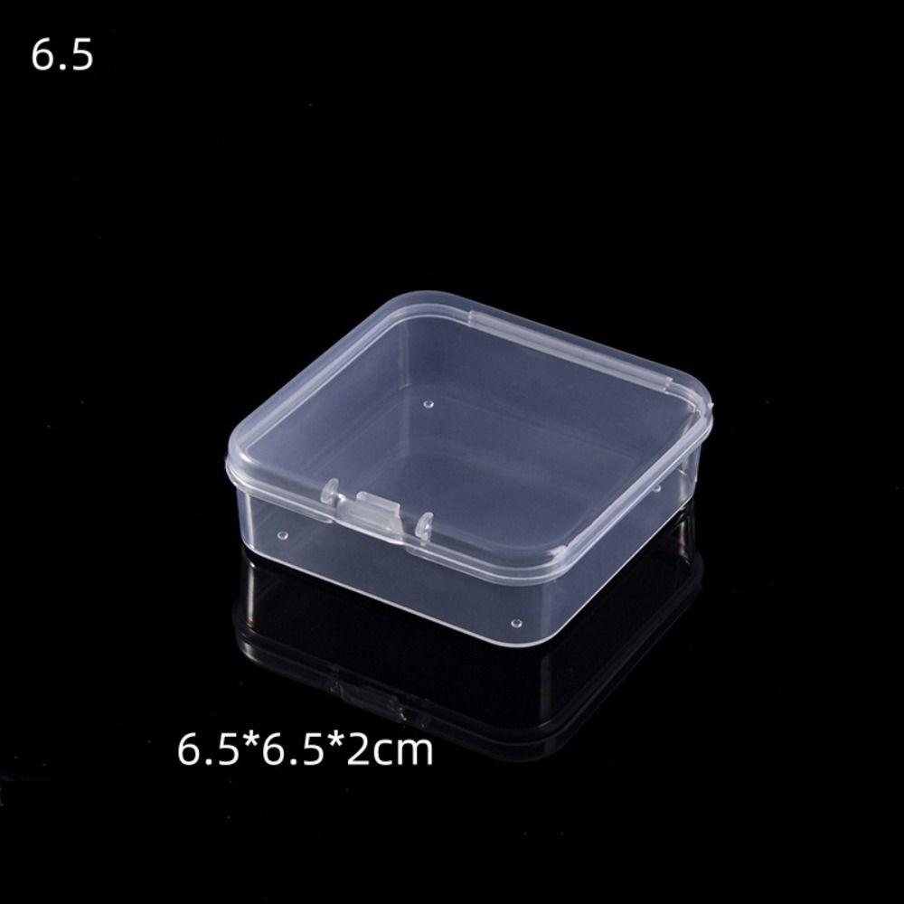 Mini Transparent Organizer Box Transparent Dustproof Storage Boxes Jewelry Storage