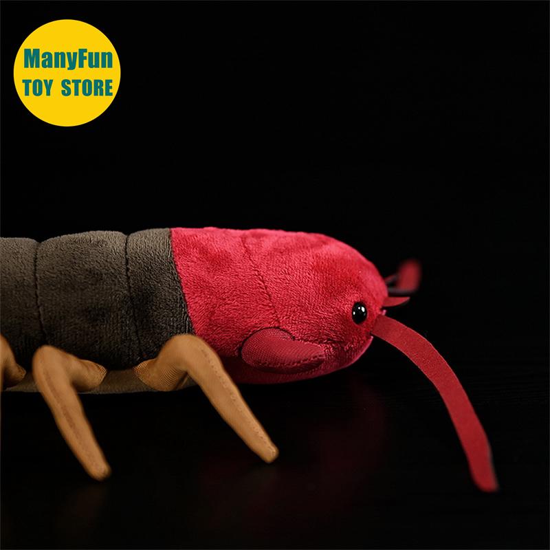 Реалистичная Многоножка Высококачественная Плюшевая Многоножка Scolopendra heros Плюшевые Игрушки Животные Похожие на Настоящих Симуляция Плюшевая Кукла Игрушка