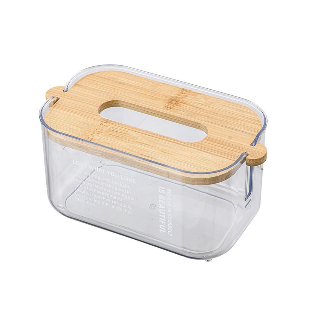 Waterproof Transparent Tissue Box Adjustable Facial Tissue Holder Home Living Room