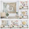 Гобелен для офиса, гостиной, гавайский пляж, ракушка, подвесная ткань, украшение для дома, гобелен