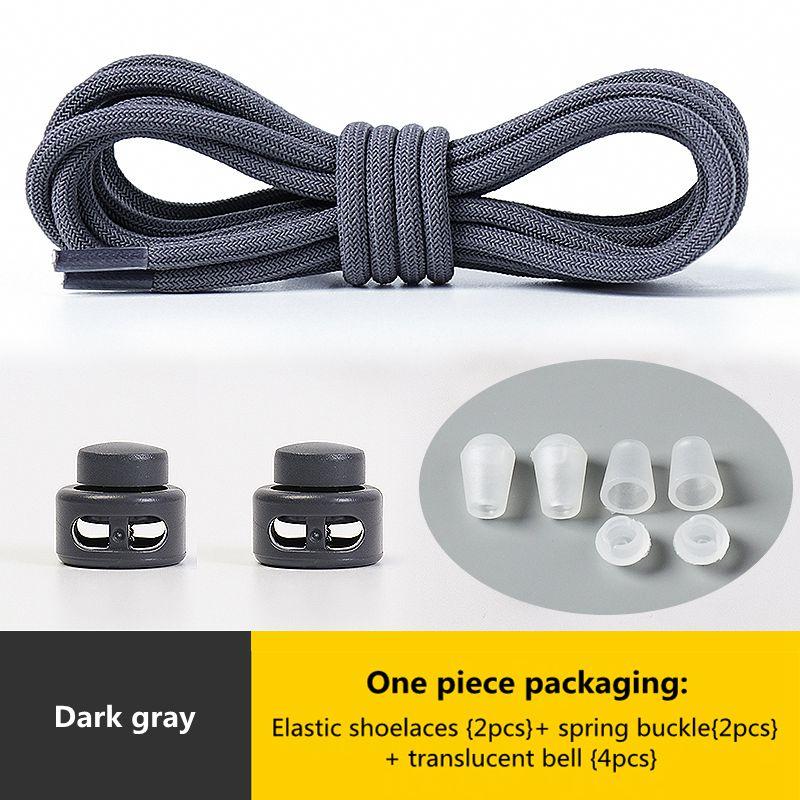 № 8. Шнурки с пружинным замком без завязок. Эластичные шнурки. Кроссовки для детей и взрослых. Быстрые шнурки для обуви. Круглые шнурки без завязок.