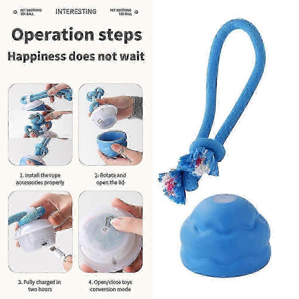 Power Tail 2.0 Interactive Dog Toys, Motion Activated Jumping Ball, Squeaky Dog Toy Active Rolling Ball Wicked Ball for Daily Training