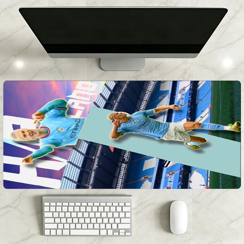 Haaland Gaming Mouse Pad Desk Mouse Pad Study Desk Mat Non-Slip Rubber Base Suitable for Office Gaming PC Laptop