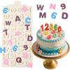 1 Pcs Alphabet Chocolate Fondant Mold, Number Silicone Molds, for Graduation Cake Decoration Cupcake Toppers Biscuit Candy Resin Clay Plaster Reble