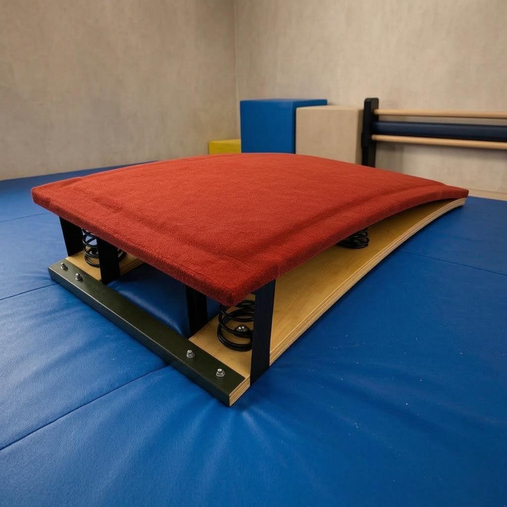 Flex Launch Board Layered Wood Jump Launch Board Sports Equipment Reinforced Base Metal Fittings