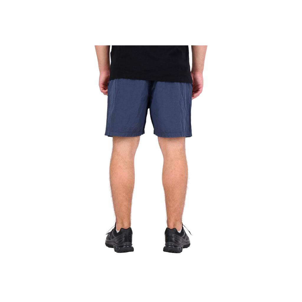 STONE ISLAND Плавки из нейлона металлик темно-синие мужские 8015B0943-V0024