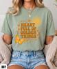 Heart Full Of Golden Things Shirt, Mental Health Awareness Tee, Positive Mindset Shirt, Self Love Gift, Retro Floral Butterfly T-Shirt