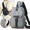 New Fashion Messenger Bag Men's Breast Bag Large Capacity Simple Lightweight Backpack Casual Shoulder Bag Men's Trend Bag