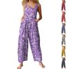 Women's Casual Jumpsuit Sleeveless Popular Floral Print Jumpsuit