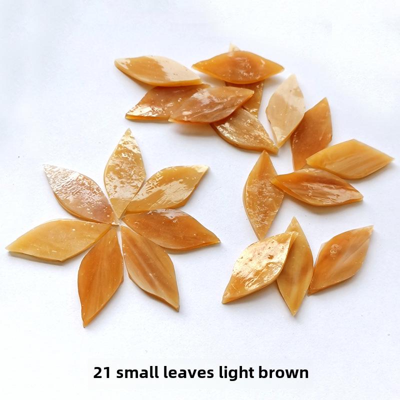 Смешанные цветные листовые слюдяные стеклянные мозаичные детали для украшения подсвечника своими руками