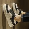 2025 Spring Men's Shoes New Breathable Shoes Men's Korean Version Versatile Platform White Shoes Sports and Leisure Board Shoes Trendy Shoes
