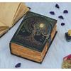 200 Page Large Grimoire Leather Journal - Blank Spell Book - Tree of Life Journal - Book of Shadows Leather - Celestial Gifts for Him/her