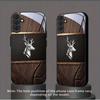 Luxury Wood Grain Deer Phone Case for Samsung Galaxy S26 S25 S24 S23 S22 S21 FE Ultra Plus Fashion Phone Cases Carcasa Fundas