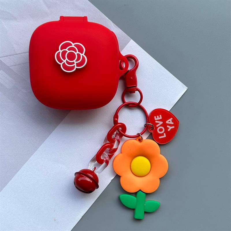For Huawei Huawei FreeArc Wireless Bluetooth Headset Case Cartoon Silicone Flower Soft Case