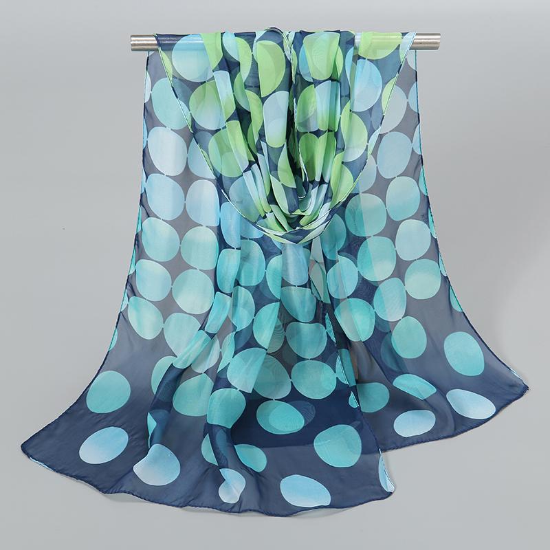 Весенний шифоновый шарф с принтом, пляжная шаль с цветочным принтом, легкий шейный платок, летний шарф-шаль для защиты шеи от солнца, 150*50см