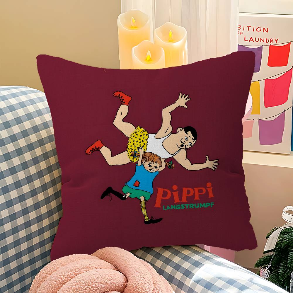 PPippi Longstocking Pillow Cover Design cushion Cover decor Holiday Decorati