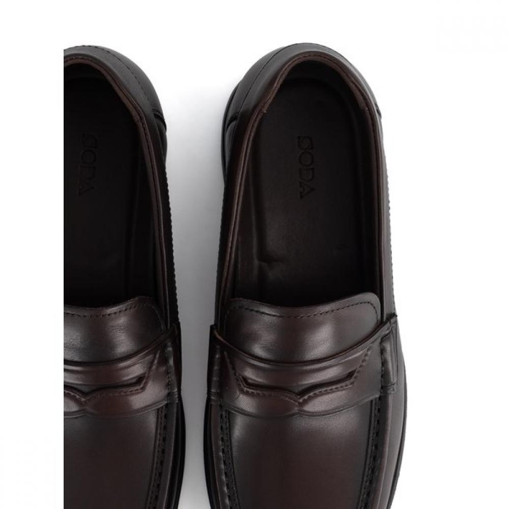 Soda Men S Lightweight Rubber Sole Penny Loafer 3cm Arm606 kS22
