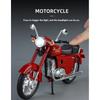 Модель мотоцикла Чехословакия Jawa250 в масштабе 1/10, литая из сплава, со звуком и светом, автоцикл, изысканные настольные украшения, подарки