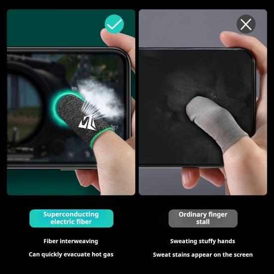 5 пар нарукавников для мобильных игр. Защита пальцев для мобильных игр. Сверхвысокая чувствительность, не царапается. Дышащие кончики пальцев. Накладки на пальцы. Перчатки для большого пальца.
