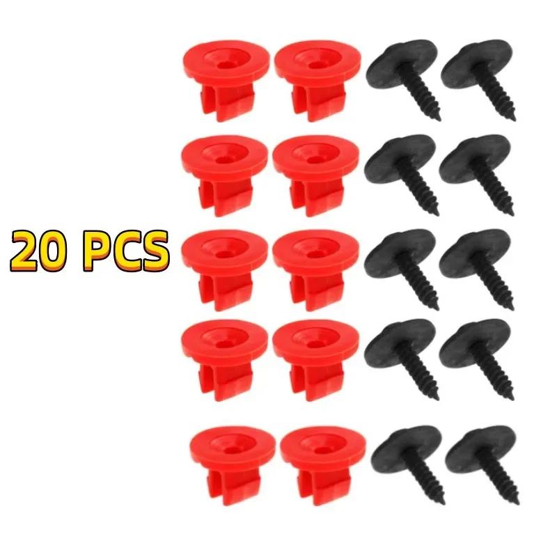 20 шт. зажимов для крышки поддона двигателя, винты для Volvo V50 C30, Jaguar, Ford Focus Ii 04-11, C-max 03-10, Mondeo Mk3 00-07