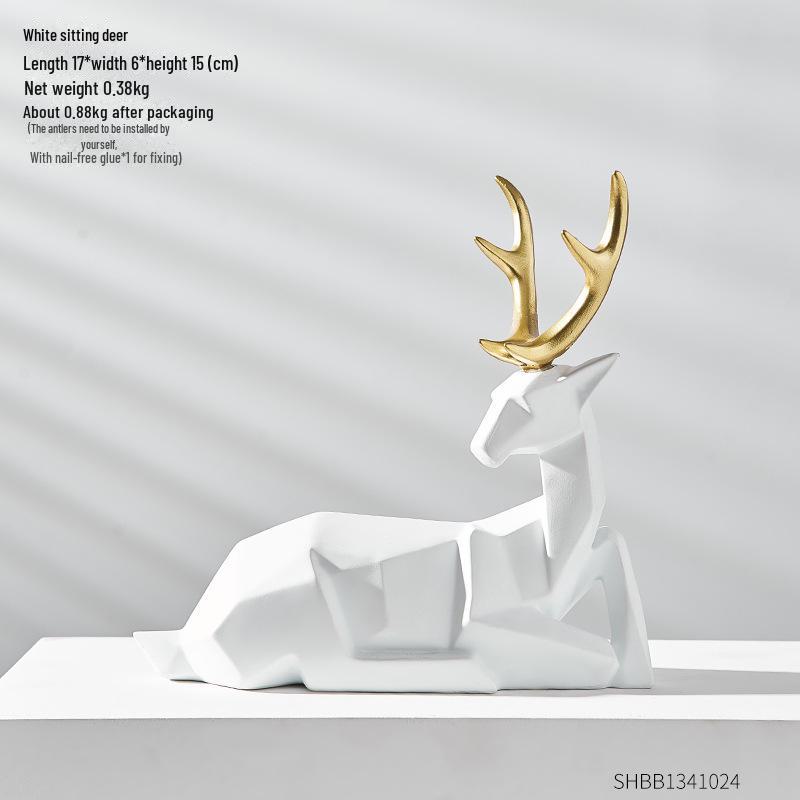 Украшения в виде оленей в скандинавском стиле для гостиной, телевизора, винного шкафа, офиса и домашнего декора