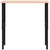 Vidaxl Stolik Roboczy, 100X60X(71,5-98) Cm, Prostokątny, Drewno Bukowe