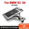 15W Car For Qi Wireless Charging Fast Charger Phone Holder Plate For BMW X3 G01 X4 iX3 X3M X4M G02 2019 2020 2021
