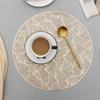 Household Supplies Round Placemats Restaurant Hollow Pvc Decoration Meal Mat Anti- Dining Table Line Mat Steak Plate Pad