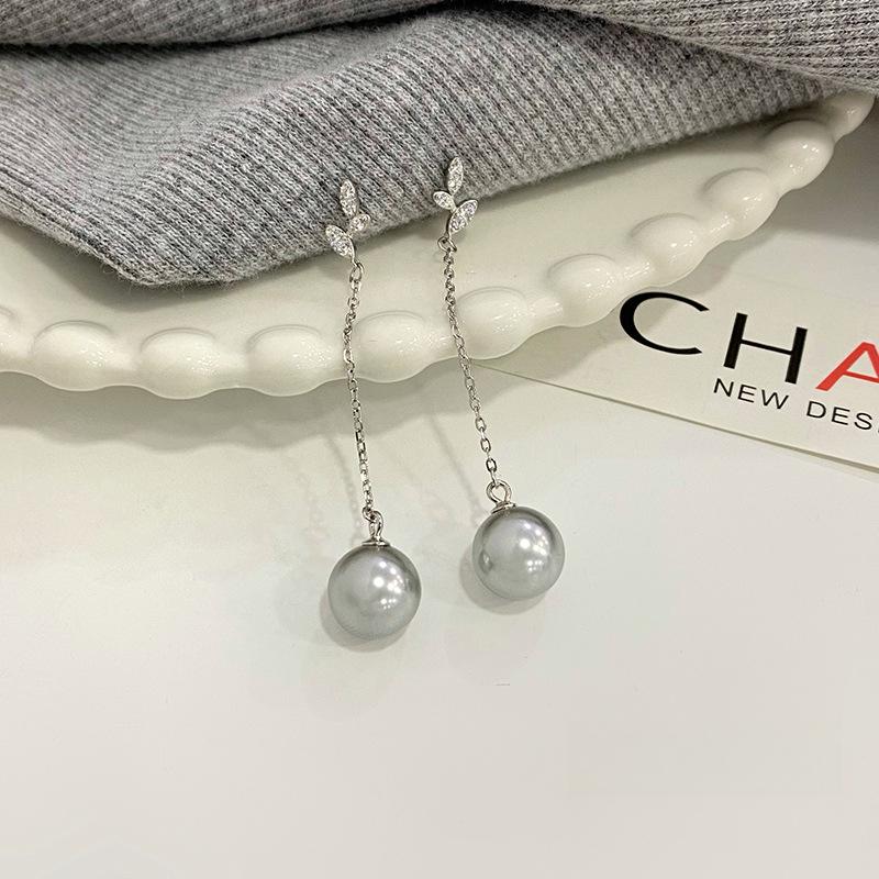 Изысканные жемчужные серьги для женщин, элегантные, модные, темпераментные подарки для маленьких, простые серьги в стиле аромата
