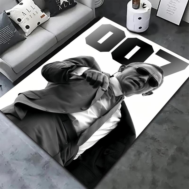 James Bond Carpet Rug for Living Room Bedroom Home Sofa Decoration,Kids play Nonslip Floor Mat