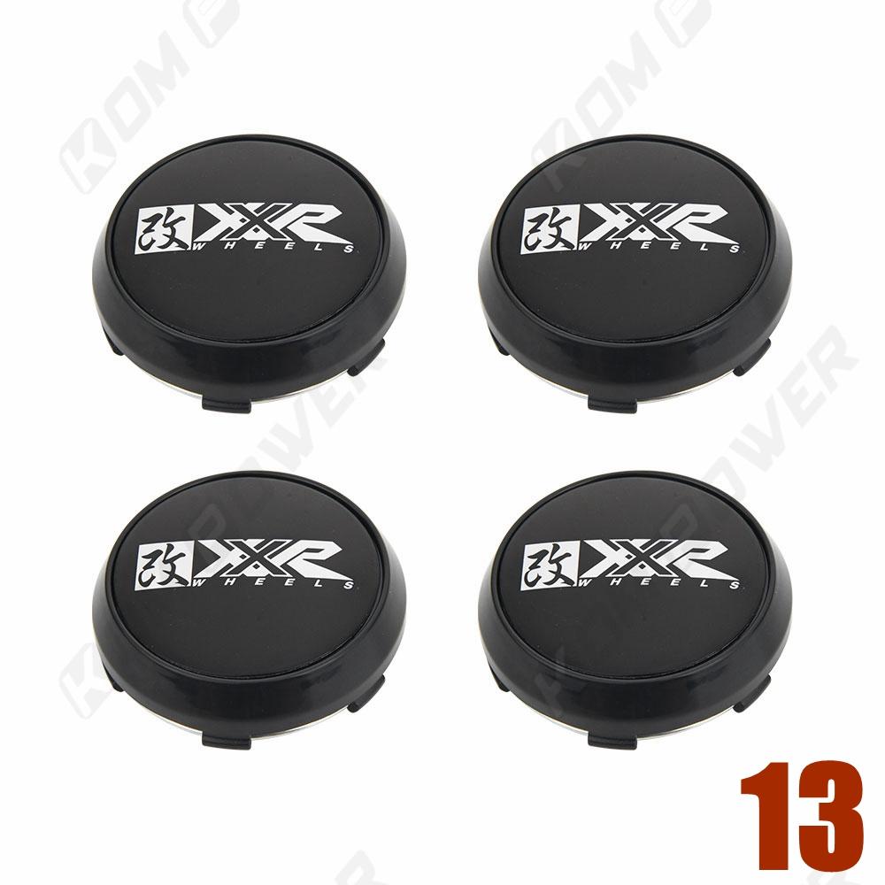ASZ1 4PCS OD 68MM / ID 64MM Sport Wheel Center Cap XXR SSR ENKEI Racing Emblem Sticker Wheel Cover Cap Hubcaps Car Styling