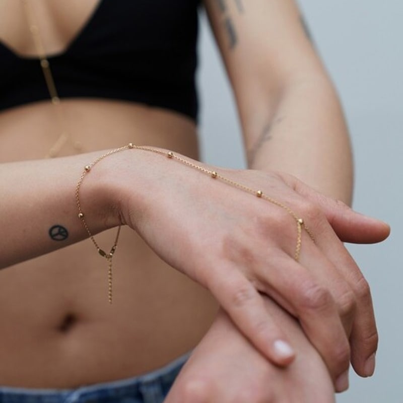 HYEON.K HYEONK FINGER BRACELET