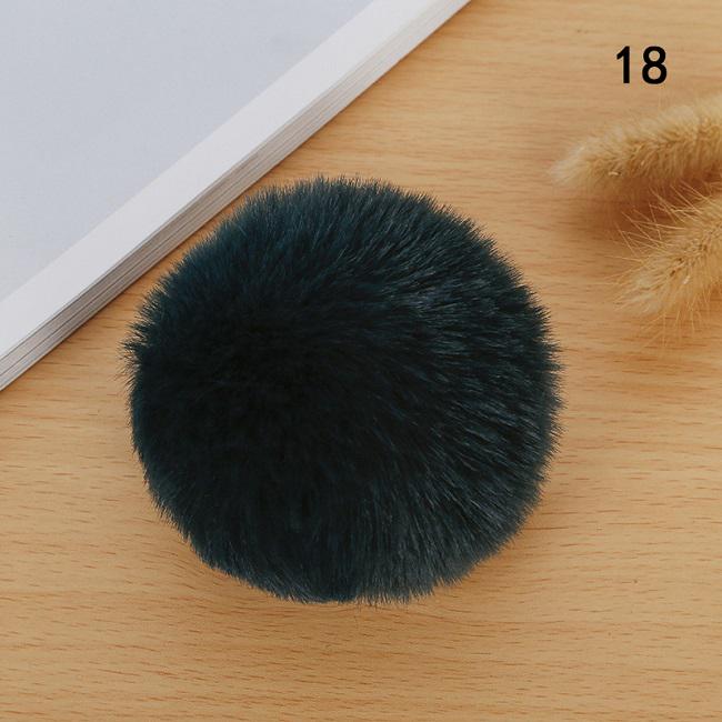 1 шт., пушистый 8 см, шарик из кроличьего меха, брелок для ключей, аксессуары, шляпа с помпоном «сделай сам», одежда, украшение для обуви