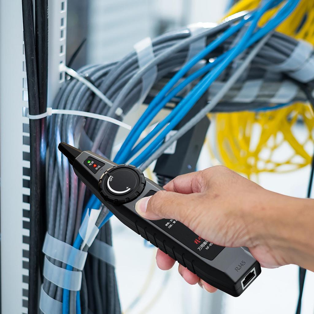 NOYAFA NF-8509 2 In 1 Network Cable Tester Multimeter Line Finder for POE Test NCV AC DC Cat5 Cat6  Voltmeter Ethernet Wire Tracker