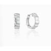 Wave Volume One-Touch Silver Earrings Lles24311S_S