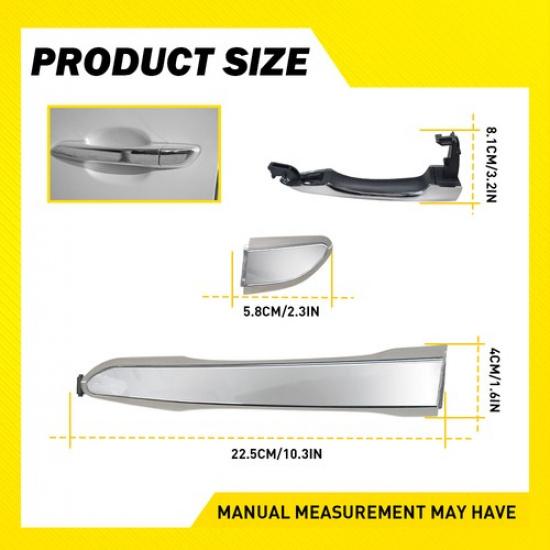 For 2016  - Hyundai Tucson Outer Rear Door Handle Driver Side 83651D3010 US